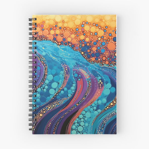 Item preview, Aboriginal Inspired Dot Art - With The Waves And Lava  designed and sold by GrinGalore.