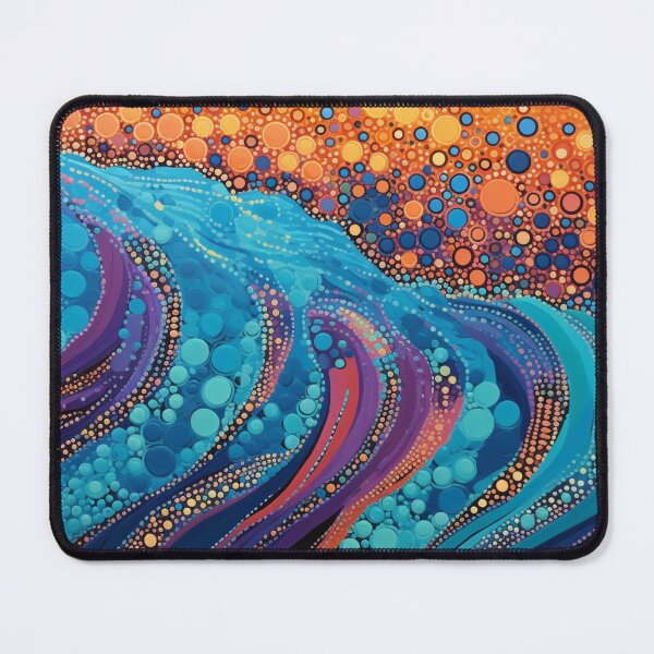 Item preview, Aboriginal Inspired Dot Art - With The Waves And Lava  designed and sold by GrinGalore.