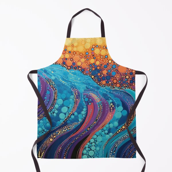 Item preview, Aboriginal Inspired Dot Art - With The Waves And Lava  designed and sold by GrinGalore.