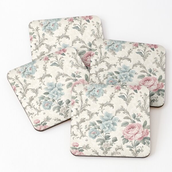 Item preview, Vintage wallpaper rustic floral pattern designed and sold by Naturitude.