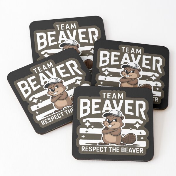 Artikelvorschau, Team Beaver – Respektiere den Biber Lustige Illustration, Tierschutz, Respekt entworfen und verkauft von Pastel-Pulse.