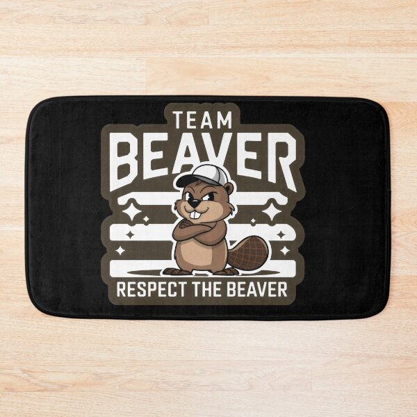Artikelvorschau, Team Beaver – Respektiere den Biber Lustige Illustration, Tierschutz, Respekt entworfen und verkauft von Pastel-Pulse.