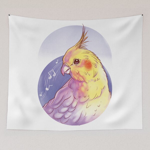 Item preview, Cute Corella Parrot With Musical Notes designed and sold by Penguin-dreams.