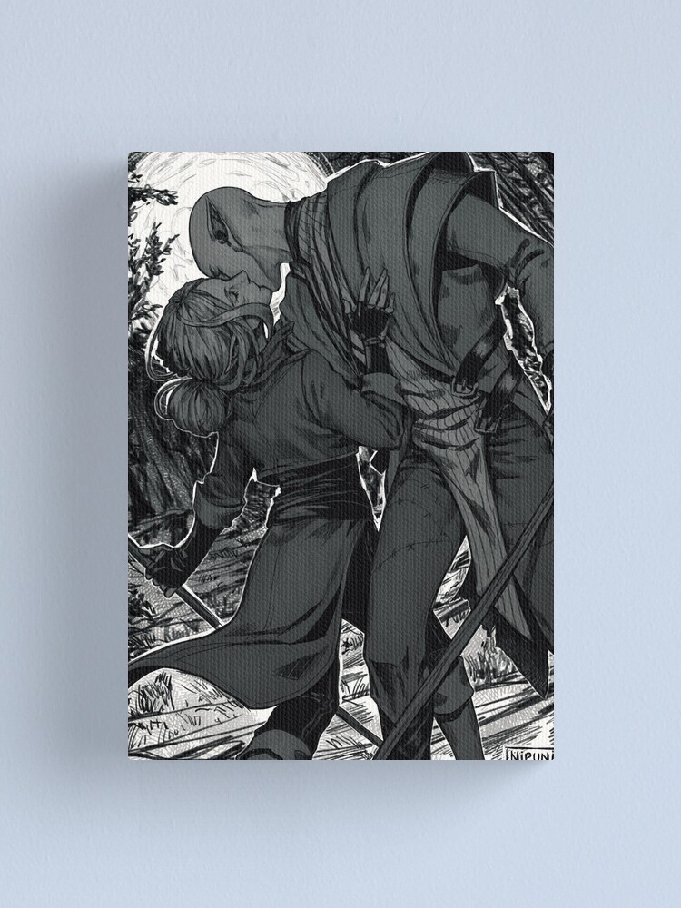 Alternate view of Kiss on the battlefield Canvas Print
