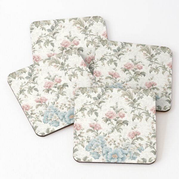 Item preview, Vintage wallpaper rustic floral pattern designed and sold by Naturitude.