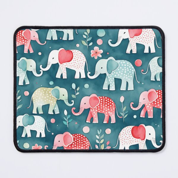 Item preview, Cute elephants with polka dots pattern designed and sold by Naturitude.