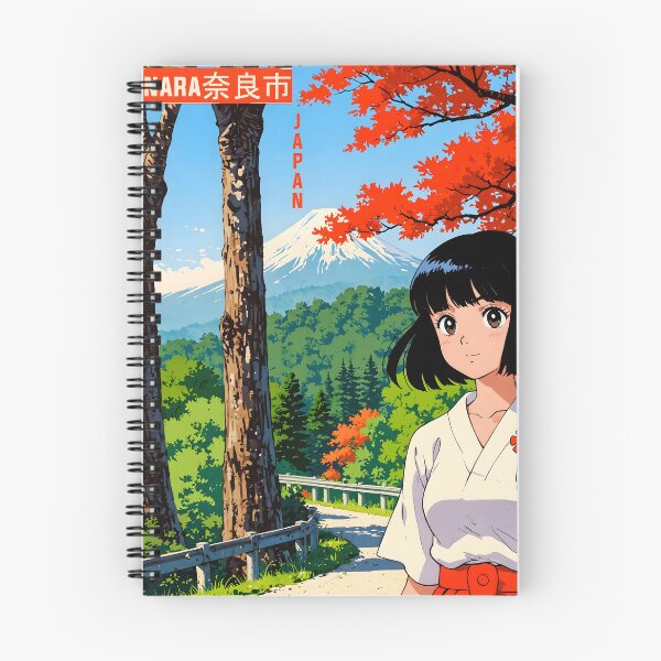 Item preview, Nara Japan Retro Anime Girl 80s Vintage Travel designed and sold by Retro-Anime9.