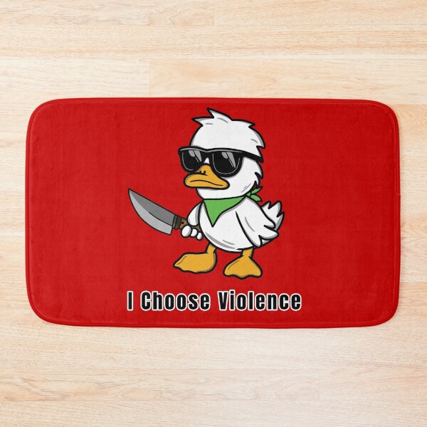 Item preview, I Choose Violence Funny Duck designed and sold by TeeLabDesign.