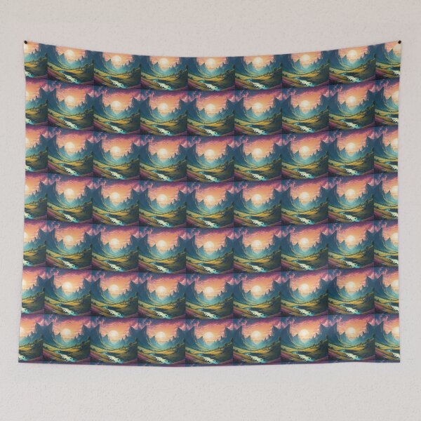 Item preview, Valley of Radiant Calm designed and sold by AICreativeArts.