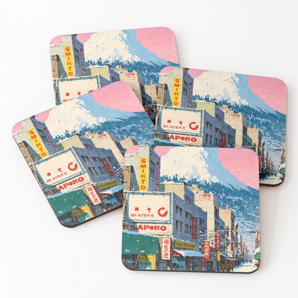 Item preview, Sapporo Japan Retro Anime Girl 80s Vintage Travel designed and sold by Retro-Anime9.
