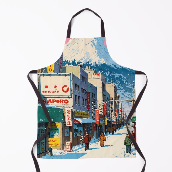 Item preview, Sapporo Japan Retro Anime Girl 80s Vintage Travel designed and sold by Retro-Anime9.