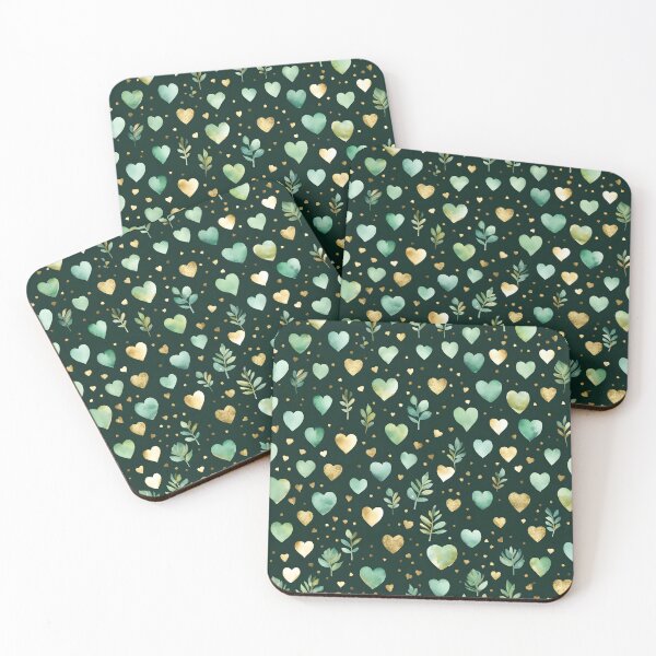 Item preview, Golden Hearts and Leaves in the Night designed and sold by Naturitude.