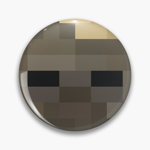 Item preview, Husk Minecraft Head Pixel Art Design designed and sold by Kubala Designs.