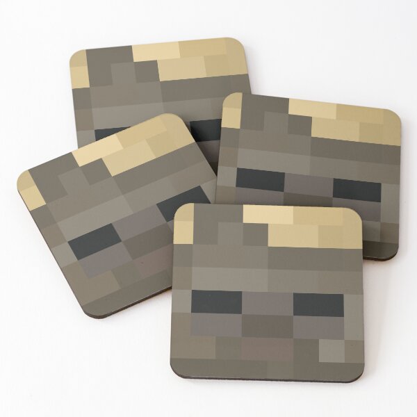 Item preview, Husk Minecraft Head Pixel Art Design designed and sold by Kubala Designs.