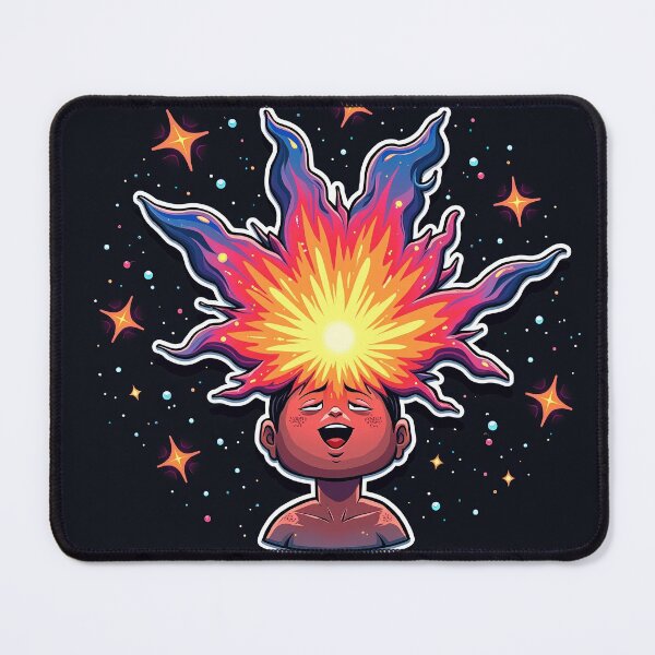 Item preview, Cosmic Energy Exploding from Head designed and sold by yeekazar.