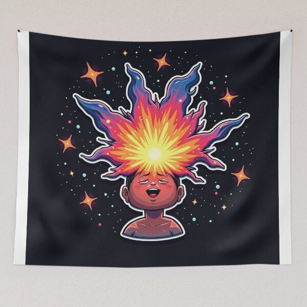 Item preview, Cosmic Energy Exploding from Head designed and sold by yeekazar.