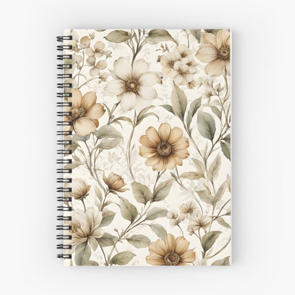 Item preview, Sepia floral pattern on old wallpaper cottagecore designed and sold by Naturitude.
