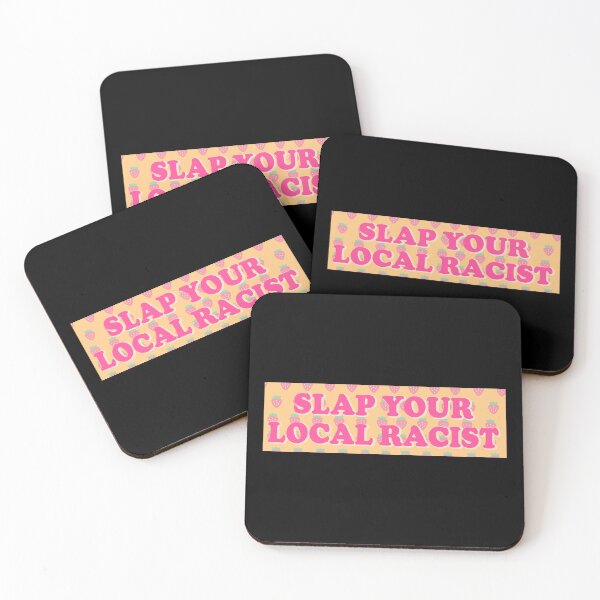 Item preview, Slap Your Local Racist Social Justice Anti-Racist Bumper designed and sold by Jaxym.