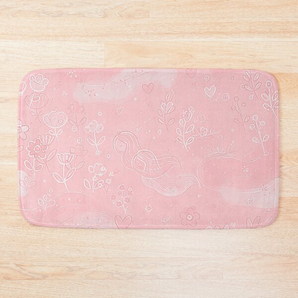 Item preview, Delicate Pattern with Flowers, Hearts and Meadow Elves, Unique designed and sold by villacreativa.
