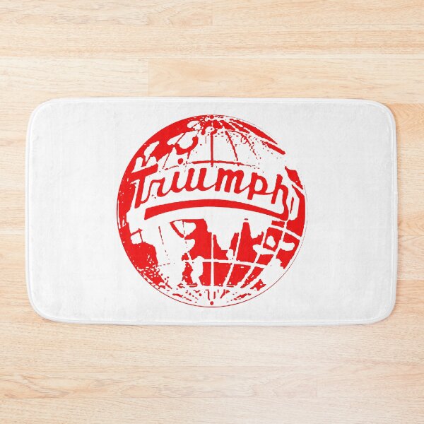 Item preview, Insignia con el logotipo del coche clásico británico Triumph Globe en color rojo designed and sold by soitwouldseem.