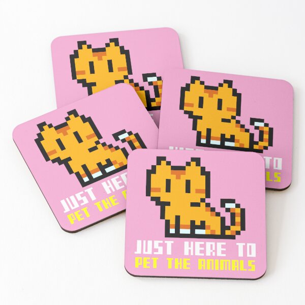 Item preview, Just Here to Pet the Animals - Cozy Gamer designed and sold by Circle-Cats.