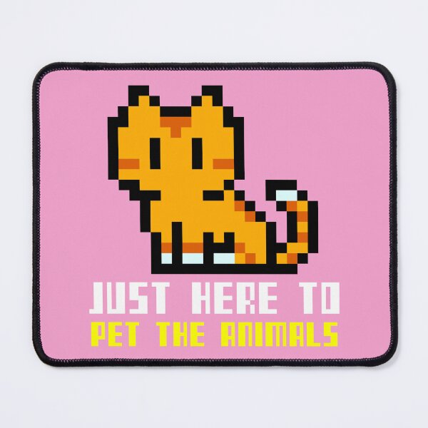 Item preview, Just Here to Pet the Animals - Cozy Gamer designed and sold by Circle-Cats.