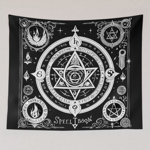 Item preview, Spell Book with Magical Runes  designed and sold by Moonde04.