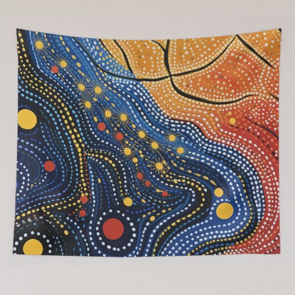 Item preview, Aboriginal Inspired Dot Art - With Earth And Sky designed and sold by GrinGalore.