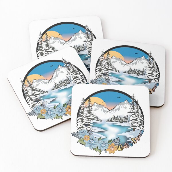 Item preview, Winter Dream Beautiful River designed and sold by SimonaArtDesign.