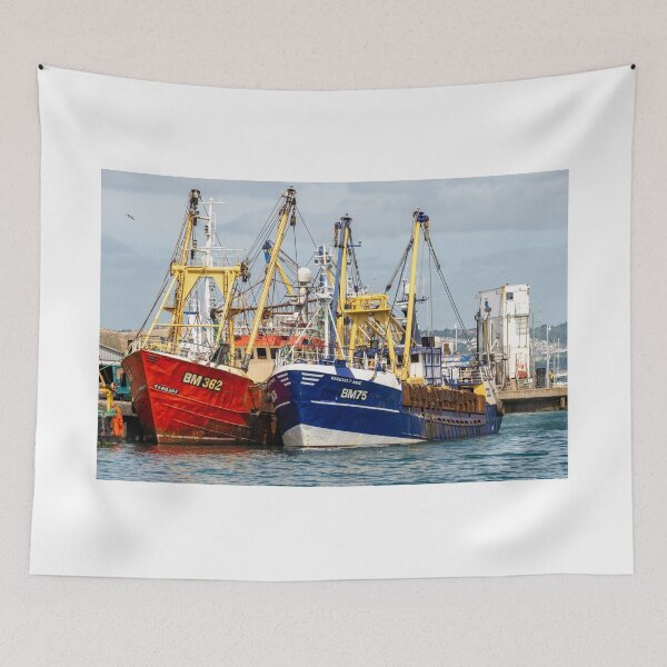 Item preview, Commercial fishing trawlers in the harbour designed and sold by yackers1.