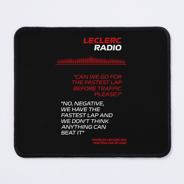 Item preview, Fastast Lap Team Radio 2 - Leclerc - Australian GP 2022 designed and sold by andreanastasio.