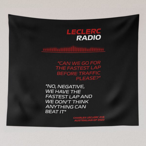 Item preview, Fastast Lap Team Radio 2 - Leclerc - Australian GP 2022 designed and sold by andreanastasio.