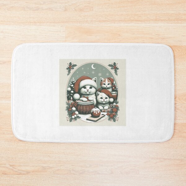 Item preview, Vintage Holiday Cute Kittens designed and sold by DSoriaDesign.