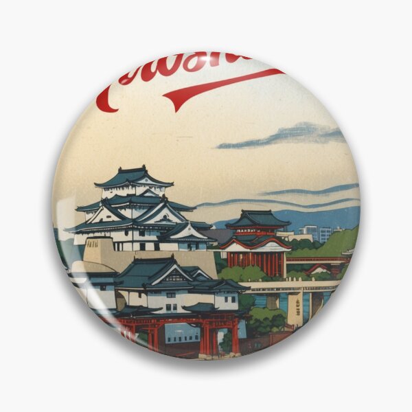 Item preview, Hiroshima Japan Vintage Travel Retro Postcard Design designed and sold by TravelPostcardGems.