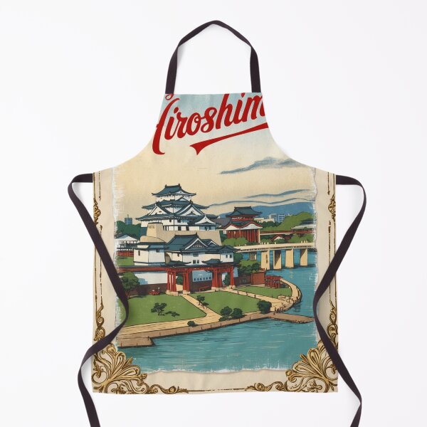 Item preview, Hiroshima Japan Vintage Travel Retro Postcard Design designed and sold by TravelPostcardGems.