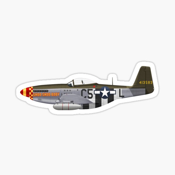 P-51 Mustang Sticker