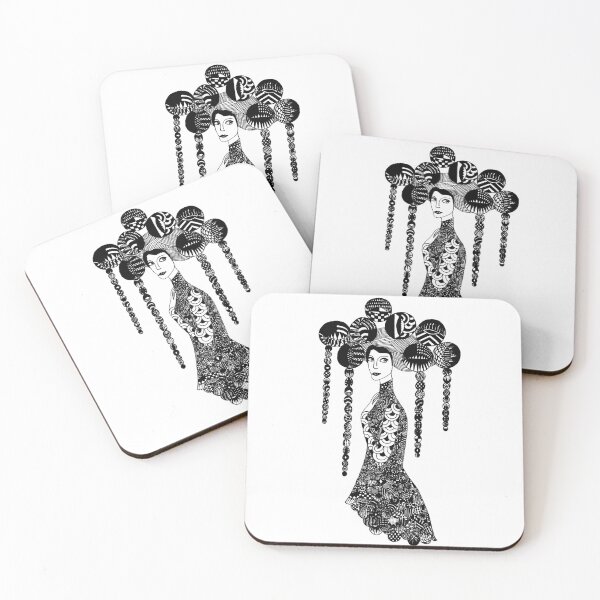 Item preview, Elegant and gorgeous woman with intricate hairstyle designed and sold by orintamis.