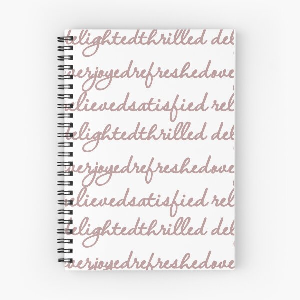 Item preview, Delighted Thrilled Overjoyed Refreshed Relieved Satisfied designed and sold by MargLandmeter.