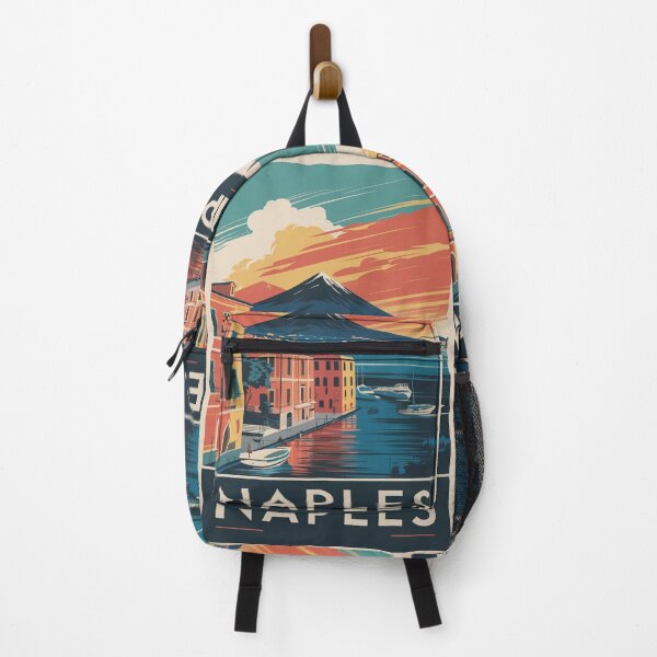 Item preview, Naples Vintage Travel Poster designed and sold by TravelerRat.