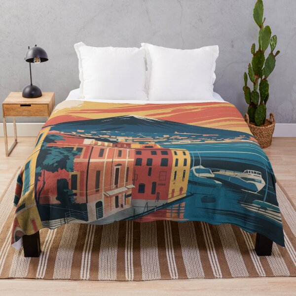Item preview, Naples Vintage Travel Poster designed and sold by TravelerRat.