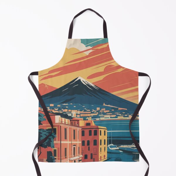 Item preview, Naples Vintage Travel Poster designed and sold by TravelerRat.