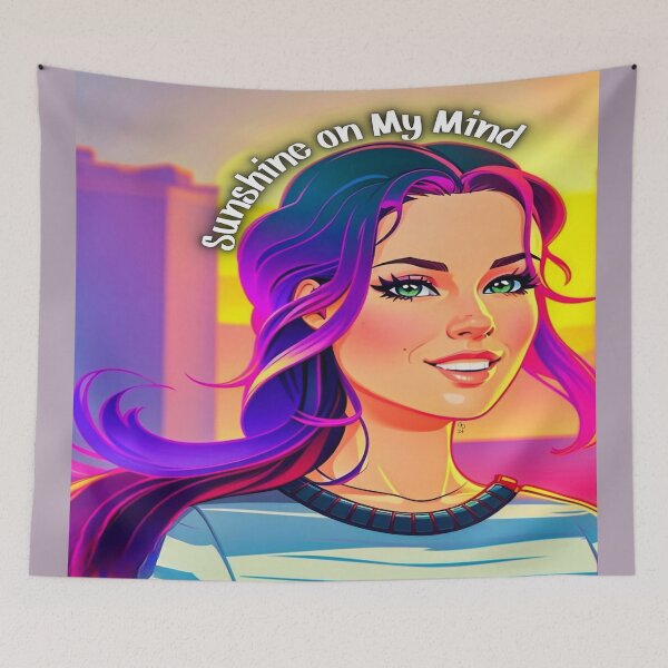 Item preview, Sunshine on My Mind – Vibrant Portrait Art Print designed and sold by gleefulme.