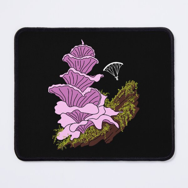 Item preview, Hang Gliding Pink Pagoda Mushroom designed and sold by HRSCreates.
