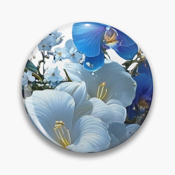 Artikelvorschau, Elegante blaue Blumensymphonie entworfen und verkauft von Antoni Bouless.
