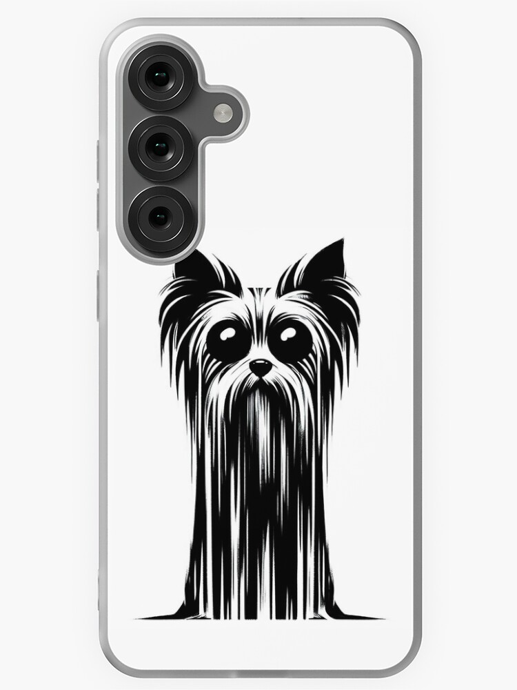 Thumbnail 1 of 4, Samsung Galaxy Phone Case, Yorkshire Terrier Dog Macabre Aesthetic designed and sold by K9ish.