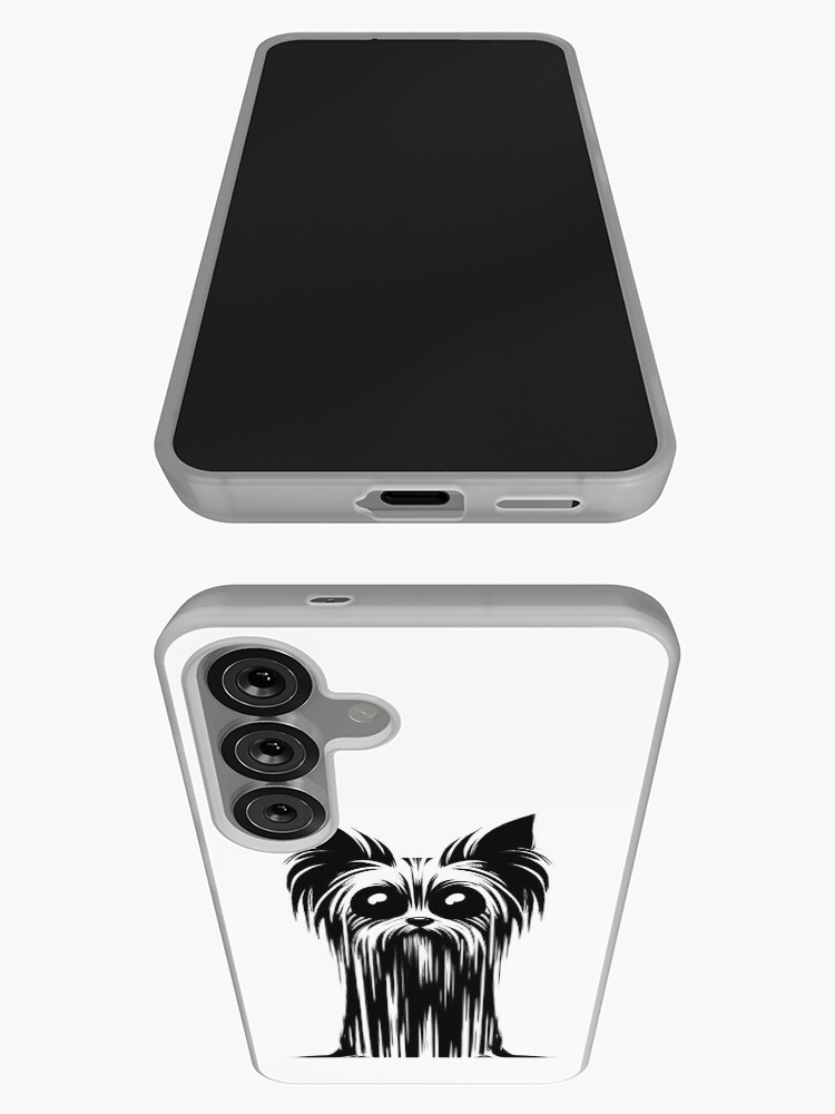 Thumbnail 3 of 4, Samsung Galaxy Phone Case, Yorkshire Terrier Dog Macabre Aesthetic designed and sold by K9ish.