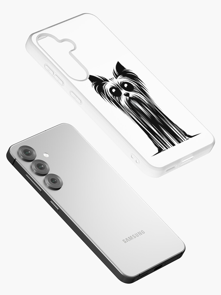 Thumbnail 2 of 4, Samsung Galaxy Phone Case, Yorkshire Terrier Dog Macabre Aesthetic designed and sold by K9ish.