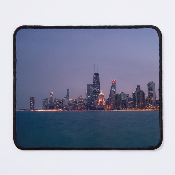 Item preview, Chicago at blue hour designed and sold by betapixels.