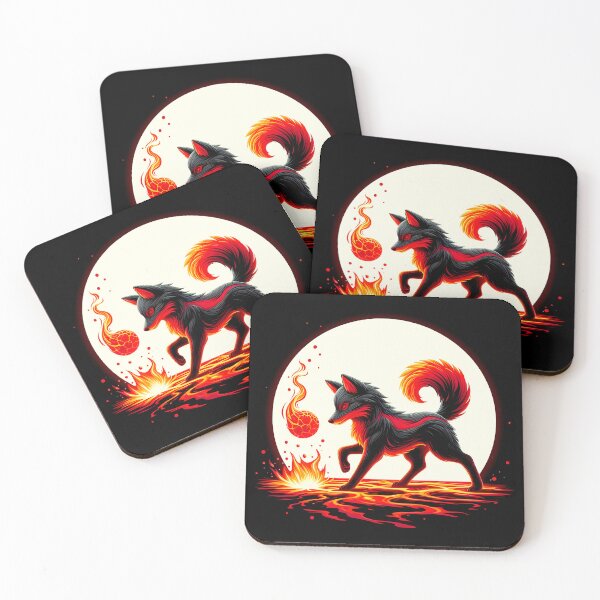 Item preview, Wolf Cub Playing with Fireball, Ai Generated Art  designed and sold by ACC .