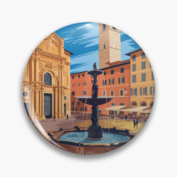 Item preview, Perugia Vintage Travel Poster designed and sold by TravelerRat.